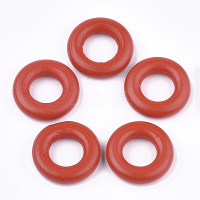Painted Wooden Linking Rings WOOD-Q040-003B-01-1
