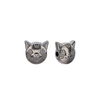 Tibetan Style Alloy Kitten Beads LS-TIBEP-GC178-B-RS-1