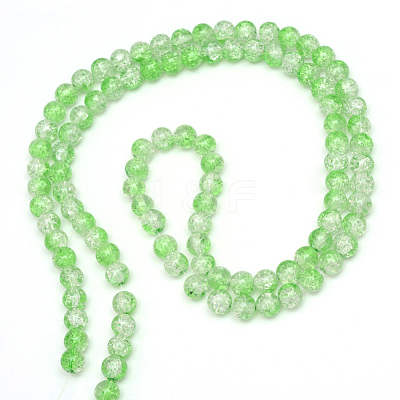Baking Paint Crackle Glass Beads Strands X-CCG-S001-4mm-13-1