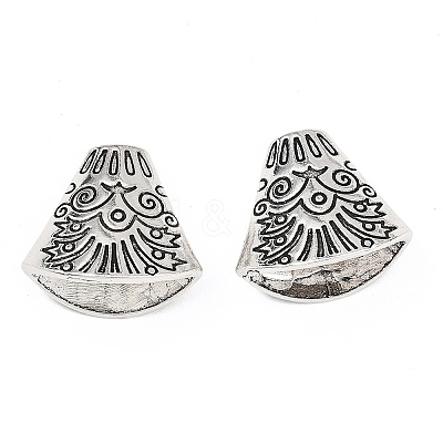 Tibetan Style Alloy Bead Cone TIBE-00756-AS-RS-1