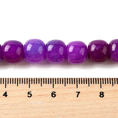 Natural Dyed White Jade Beads Strands G-U023-B03-01-1