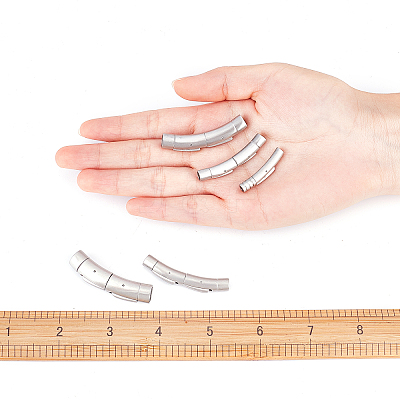 304 Stainless Steel Bayonet Clasps STAS-UN0020-06P-1