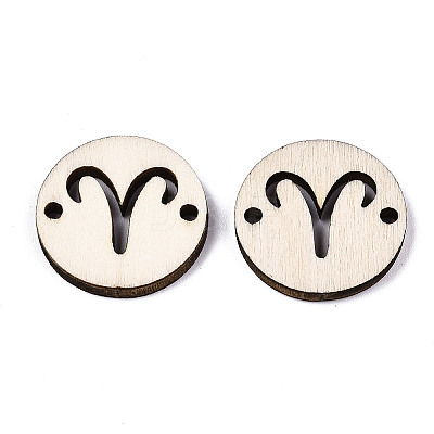 Unfinished Natural Poplar Wood Links Connectors WOOD-S045-139A-12-1