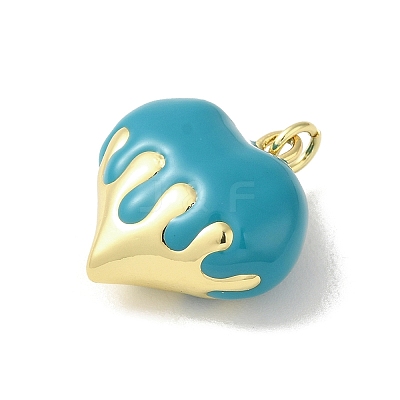 Rack Plating Brass Enamel Pendants KK-S366-05G-08-1