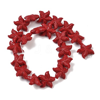 Synthetic Coral Dyed Carved Beads Strands CORA-K009-06C-05-1