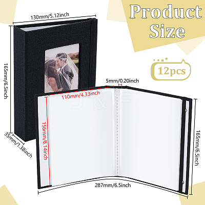 12Pcs 6 Inch PP Photo Albums AJEW-WA0001-24-1