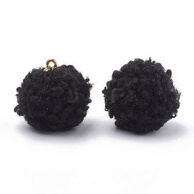 Handmade Cloth Fabric Covered Pendants WOVE-N006-16A-1