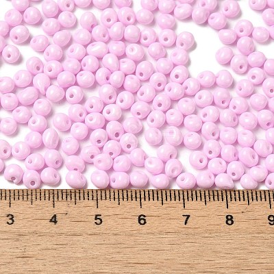 6/0 Opaque Baking Paint Glass Seed Beads SEED-M012-02A-32-1