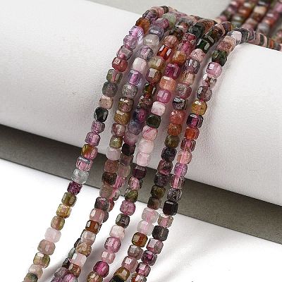 Natural Multicolor Tourmaline Beads Strands G-H042-B28-01-1