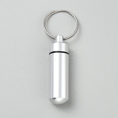 Aluminum Keychain Hanging Bottle DIY-WH0888-374B-1