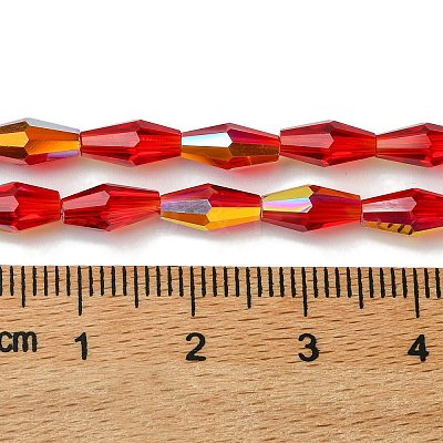Transparent Electroplate Glass Beads X1-GLAA-K064-05A-AB01-1