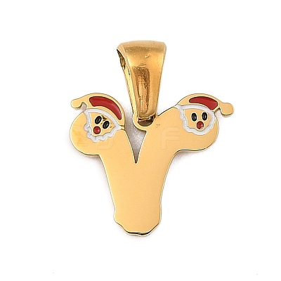 Christmas Theme 304 Stainless Steel Pendants STAS-R007-01V-G-1