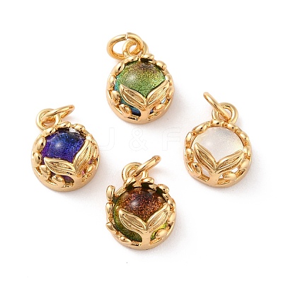 Eco-Friendly Brass Charms KK-H762-02G-1