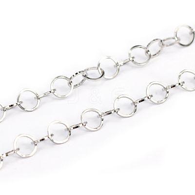 Non-Tarnish 3.28 Feet 304 Stainless Steel Cable Chains X-CHS-L001-95-5mm-1