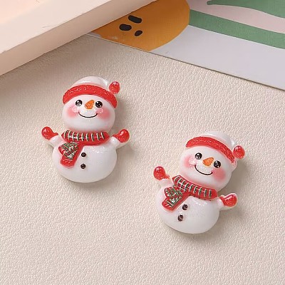 Christmas Series Opaque Resin Cabochons CRES-Q005-01B-1