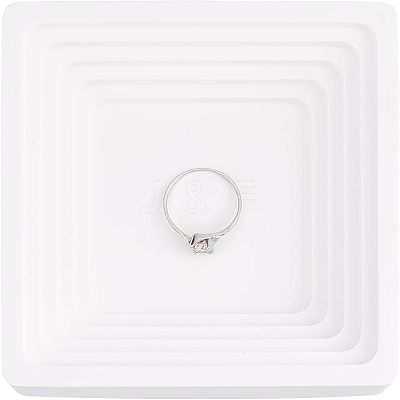 Gesso Jewelry Dish DJEW-WH0037-89-1
