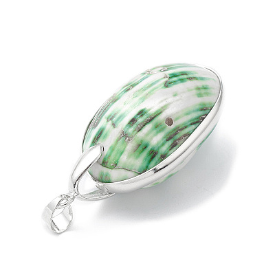 Natural Sea Shell Pendants SHEL-F005-01P-1