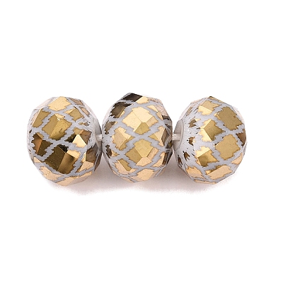 Electroplate Glass Beads EGLA-N026-01A-D02-1