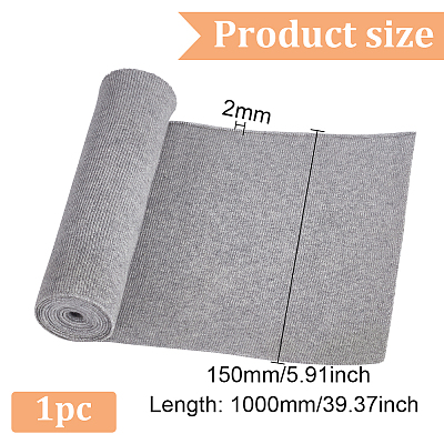 Polyester Stretch Kintted Rib Fabric FIND-WH0137-25D-1