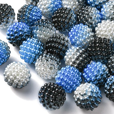 Imitation Pearl Acrylic Beads OACR-FS0001-32H-1