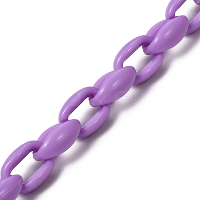 Handmade Acrylic Cable Chains AJEW-JB00690-03-1