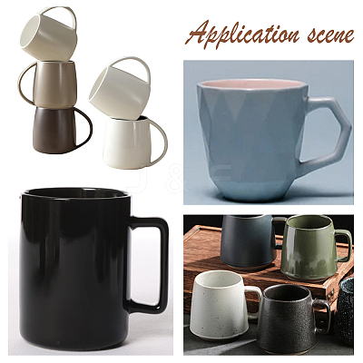 MDF Clay Pottery Mug Handle Mold DIY-WH0591-067-1