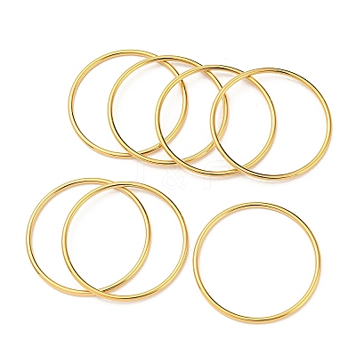 7Pcs Ion Plating(IP) 304 Stainless Steel Polishing Plain Bangles Kit BJEW-G695-01G-1