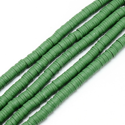 Handmade Polymer Clay Bead Strands CLAY-T002-4mm-07-1