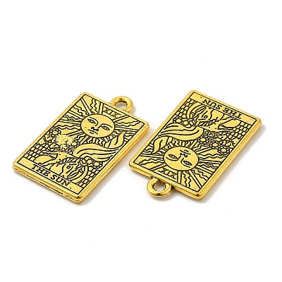Rack Plating Alloy Pendants PALLOY-N163-180F-AG-1
