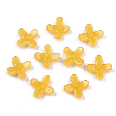 Spray Painted Glass Beads X-GLAA-N035-012-A03-1
