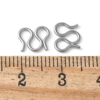 304 Stainless Steel S-Hook Clasps STAS-Z124-04D-P-1