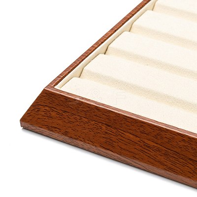 Rectangle Wood Pesentation Jewelry Diamond Display Tray ODIS-P008-14A-1