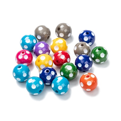 Chunky Bubblegum Acrylic Beads SACR-S146-20mm-M-1