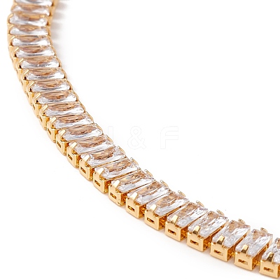 Cubic Zirconia Tennis Necklaces NJEW-G017-01D-G-1