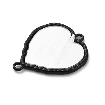 Double-faced Glass Mirror Connector Charms FIND-Z073-01EB-02-1