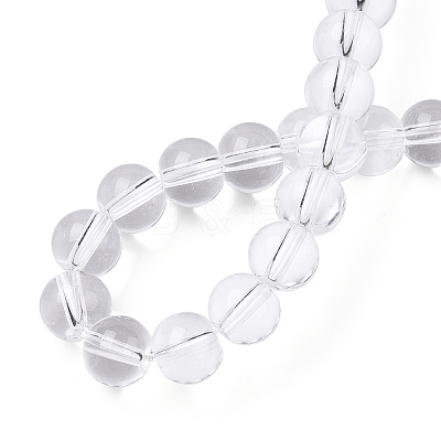 Transparent Glass Beads Strands GLAA-T032-T8mm-13-1