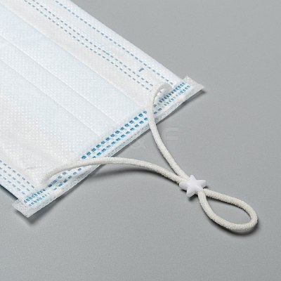 Star PVC Plastic Cord Lock for Mouth Cover X-KY-D013-01A-1