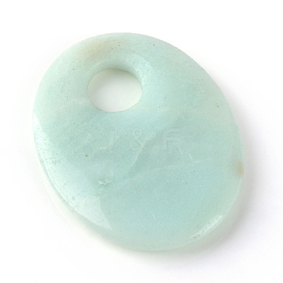 Natural Flower Amazonite Pendants X-G-Q458-32-1