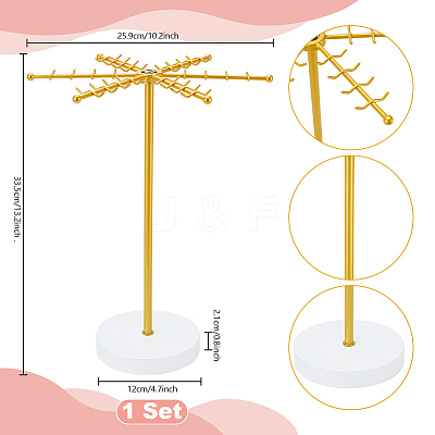 Iron Earrings Storage Rack ODIS-WH0108-052-1