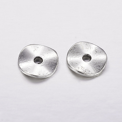 Antique Silver Disc Beads X-LF9350Y-NF-1