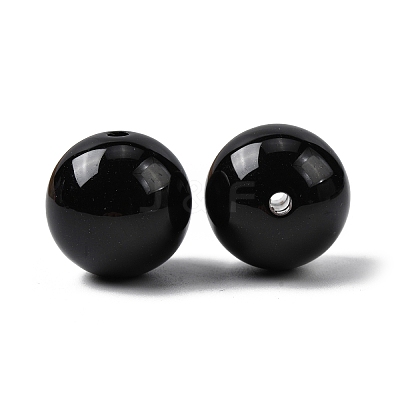 Imitation Jade Acrylic Beads SACR-S188-20mm-01-1
