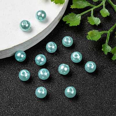 Imitation Pearl Acrylic Beads PL609-01-1
