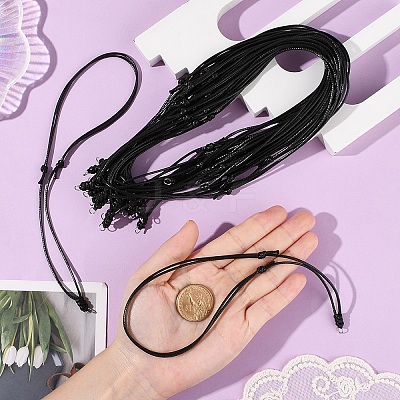 30Pcs Adjustable Waxed Polyester Cord Necklace Making NJEW-YW00005-1