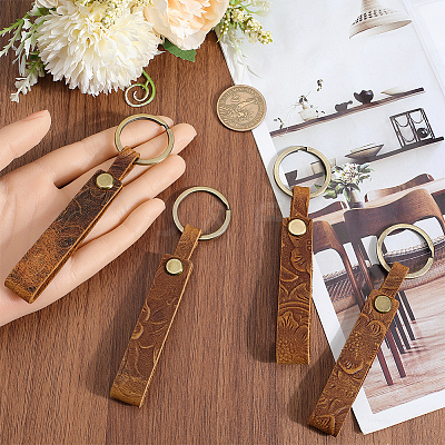 Leather Keychain KEYC-WH20002-05B-01-1
