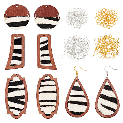 DIY Geometric Dangle Earring Making Kit DIY-OC0009-77-1