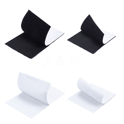 Square & Rectnagle Self Adhesive Polyester & Nylon Hook and Loop Tapes DIY-PH0003-33-1