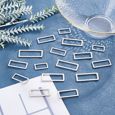 32Pcs 4 Style Alloy Buckle FIND-WR0002-90P-1