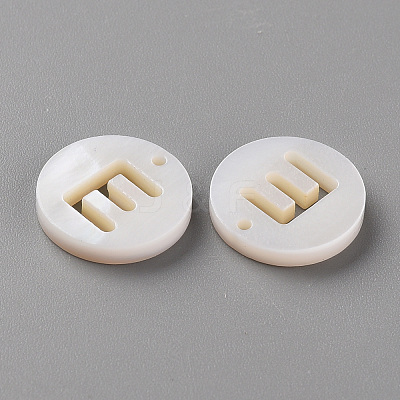 Natural Freshwater Shell Pendants LS-SHEL-Q311-008E-1