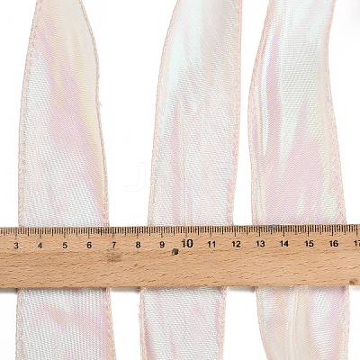 10 Yards Polyester Iridescent Organza Ribbon OCOR-XCP0003-09-1
