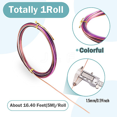 Gradient Color Aluminum Wire AW-TADJ0001-04B-1